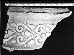 Samarra, fragment of pottery.