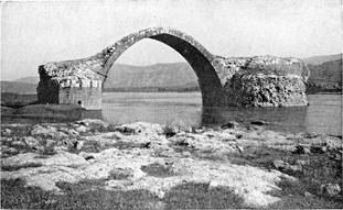 Jeziret Ibn 'Umar, bridge