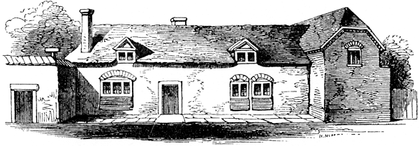 House sold by Getley to Shakespeare, 1602. From James Halliwell 'The Life of William Shakespeare', 1848, page 201. Original published size 9.3cm wide by 3.25cm high.