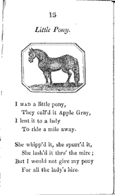 Nursery rhyme: Little Pony