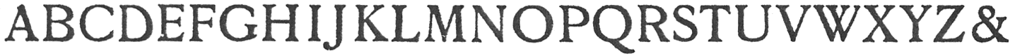 Font type - Flemish Roman Capitals