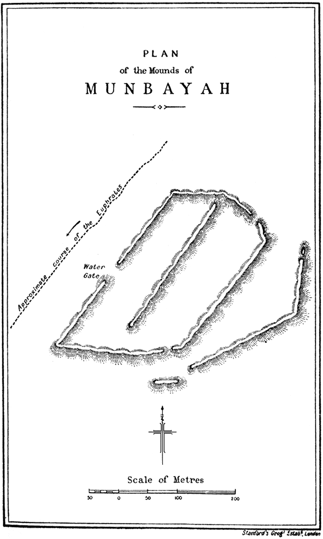 Plan of the mounds of Munbayah