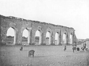 Rakkah, arcade of mosque, from north