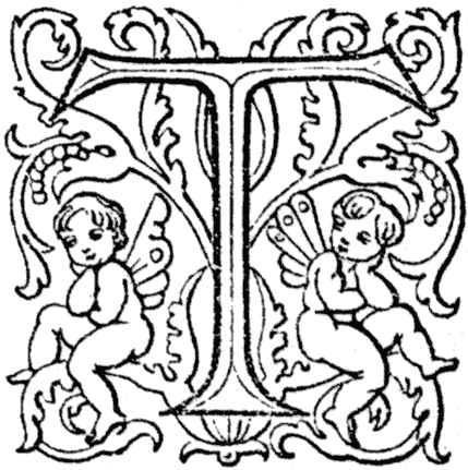 James Halliwell (ed): William Baldwin 'Beware the cat' (reproduced from transcript of 1570 edition) 1864, page 5 letter 'T', original published size 2.15cm wide by 2.1cm high.