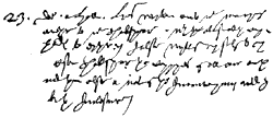 Handwriting of Thomas Greene