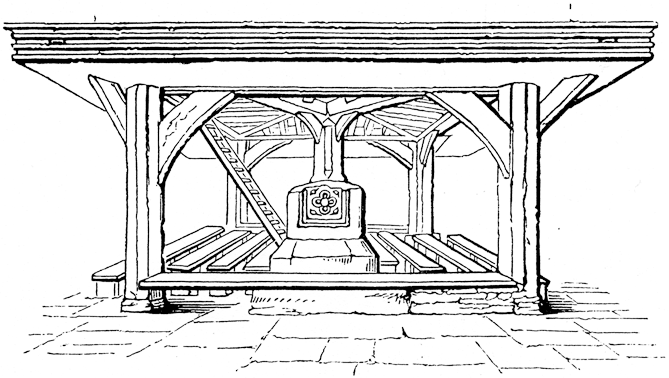 Old Market Cross, Stratford-upon-Avon. From James Halliwell 'The Life of William Shakespeare', 1848, page 106. Original published size 8.3cm wide by 5.1cm high.