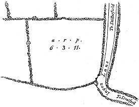 Parson's Close alias Shakespeare's Close. Published size 7.1cm wide by 5.45cm high.