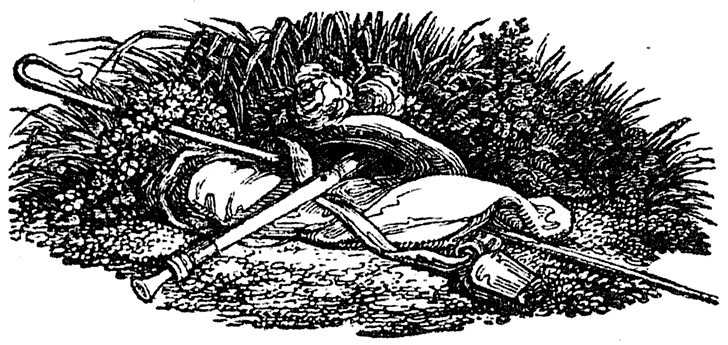 Woodcut from page 14, Lee Priory Press 'Woodcuts and Verses' 1820, published size 6.16cm wide by 2.92cm high.