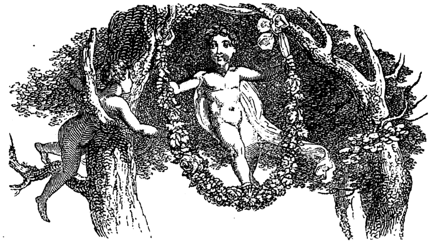 Woodcut for Song, page 37, Lee Priory Press 'Woodcuts and Verses' 1820, published size 7.38cm wide by 4.17cm high.