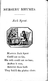 Nursery rhyme: Jack Sprat