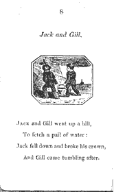 Nursery rhyme: Jack and Gill