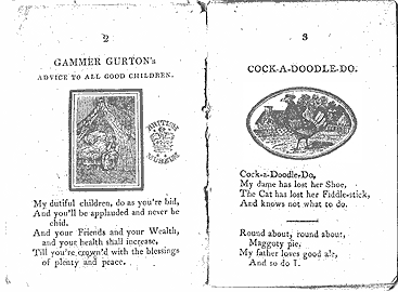 Gammer Gurton: Advice to all good children & Cock-a-doodle-do