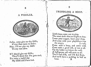Gammer Gurton: A Fiddler & Trundling a hoop