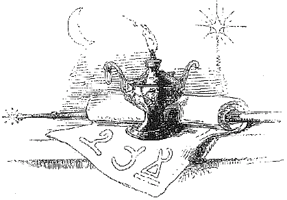 Aladdin's lamp and spells