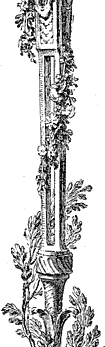 Figure  84. Border designed by Choffard in 1758. Published size in Bouchot, 11cm wide by 13.8cm high. Left portion.