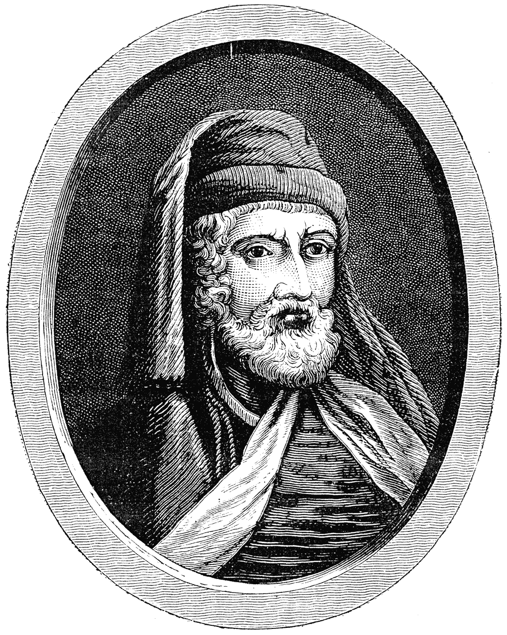 William Caxton, from Rev. J. Lewis' 'Life'. From Henri Bouchot 'The Printed Book' (1887), page 94, published size in Bouchot, 8.35cm wide by 10.65cm high.