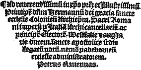 From Petrus Ravennas, Compendium, c. 1495-99