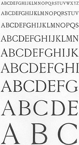 Font type - Old French Roman Capitals