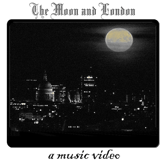 the moon and St.Paul's Cathedral